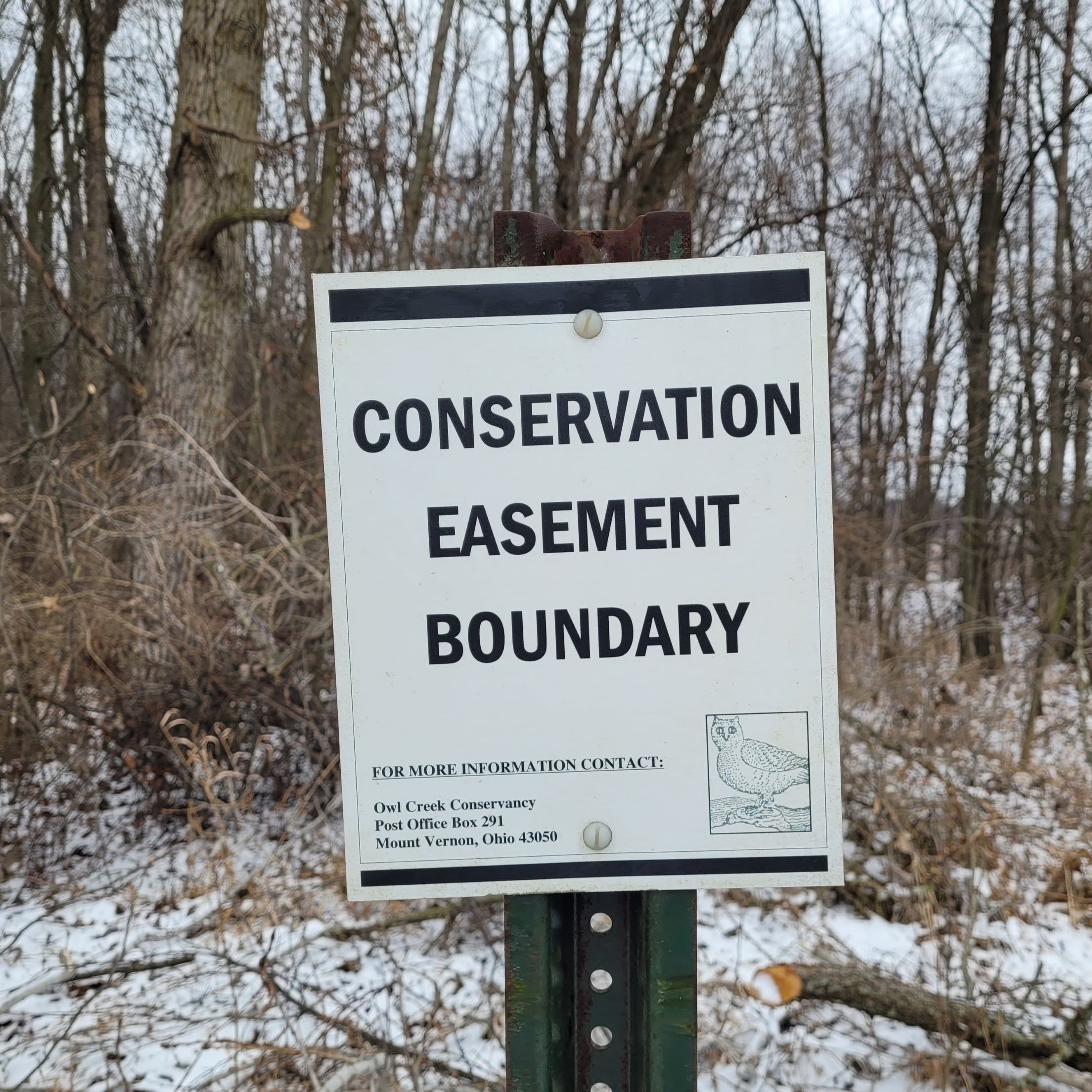 Conservation Easement Boundary Sign